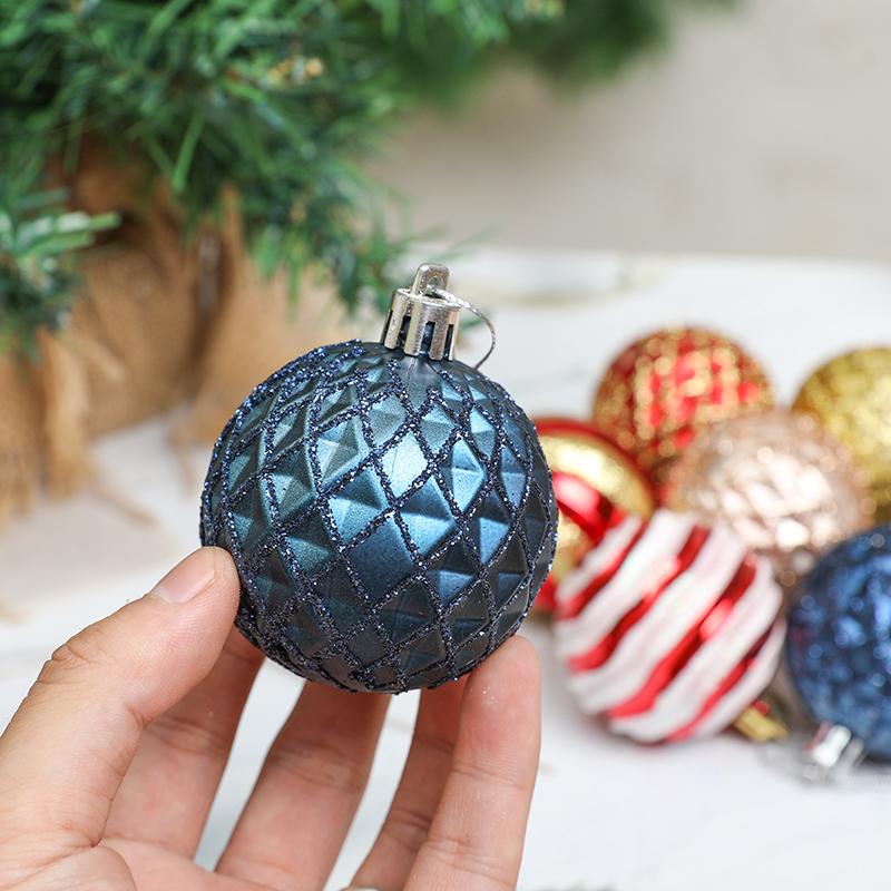 6 шт. 6 см рождественские шары украшения елочные подвески Navidad Noel новогоднее праздничное украшение для дома