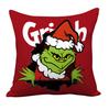 New Christmas Pillowcase Grinch Cartoon Cushion Cover Home Sofa Festive Decoration
