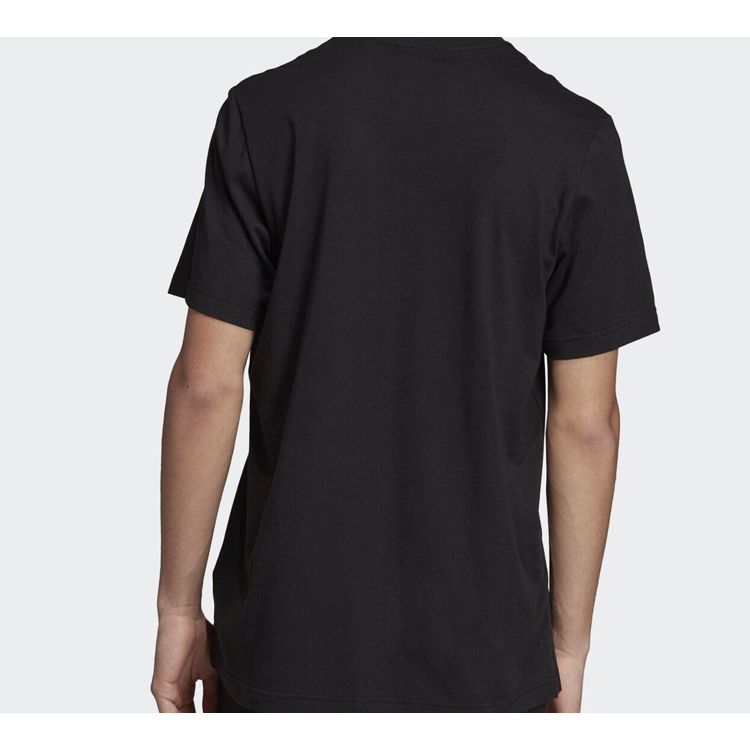 Adidas Оригинальная футболка с камуфляжным принтом в уличном стиле, мужские топы, черные ED6965