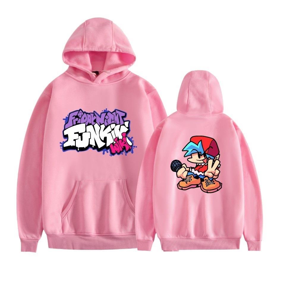 Fridaynightfunkin Series Animation Print Fashion Casual Hooded Sweater