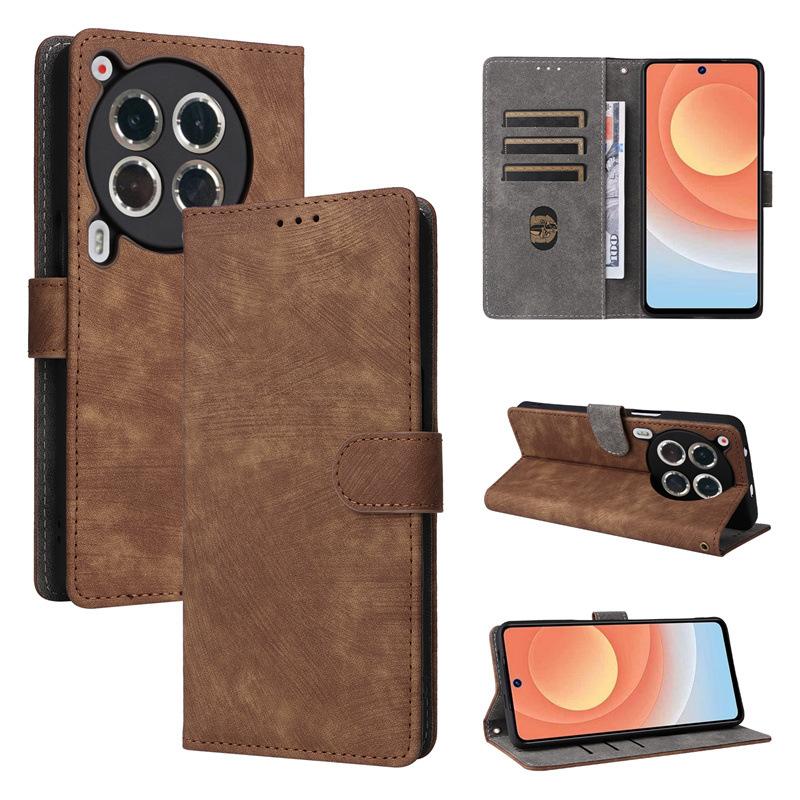 Чехол-книжка для Tecno Camon 30 Premier из искусственной кожи с полной защитой корпуса [блокировка RFID] Чехол-кошелек