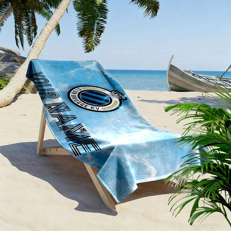 Club Brugge KV Print Beach Towel, Large Soft Quick Dry Towel for Beach Camping Swimming