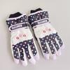 Full Finger Children Ski Gloves Cartoon Girls Skiing Gloves Kids Snowboard Gloves  Boys/girls