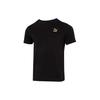 Letter Logo Print Running Fitness Training Round Neck Short Sleeve T-Shirt Unisex Tops Black 682344-01