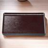 Oju Wood Grain Tray shaku Shintame Made in Japan J-kitchens (5 5cm) - Lacquerware, Non-Slip, 45cm,