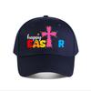 Happy Easter Colorful Cross Baseball Cap Fashion Unisex Sunhat Womens Outdoor Sports