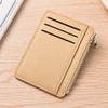 Мужской Модный Кошелек-Держатель для Кредитных ID-Карт Мужской Тонкий Кожаный Кошелек с Карманом для Монет Многослотовый Черный Коричневый Бизнес-Кошелек