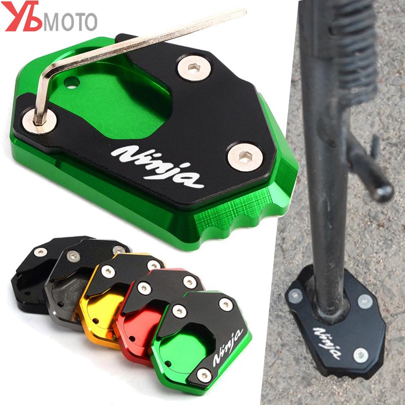 Боковая подставка с ЧПУ для KAWASAKI NINJA 300 650 1000 ER6F Ninja650 ZX6R ZX10R ZX12R, удлинение подставки для мотоцикла