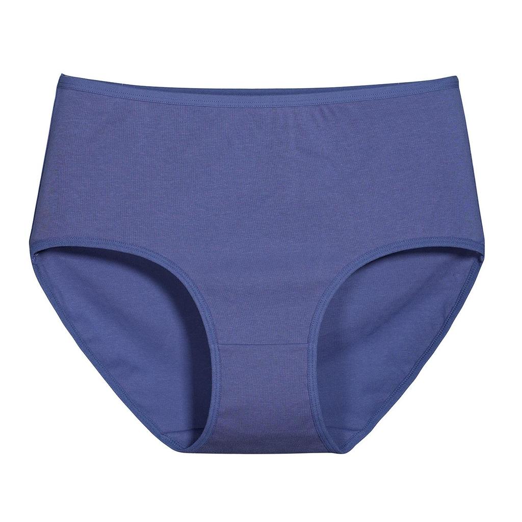 Премиальное женское нижнее белье больших размеров со средней посадкой из рубчатого чистого хлопка