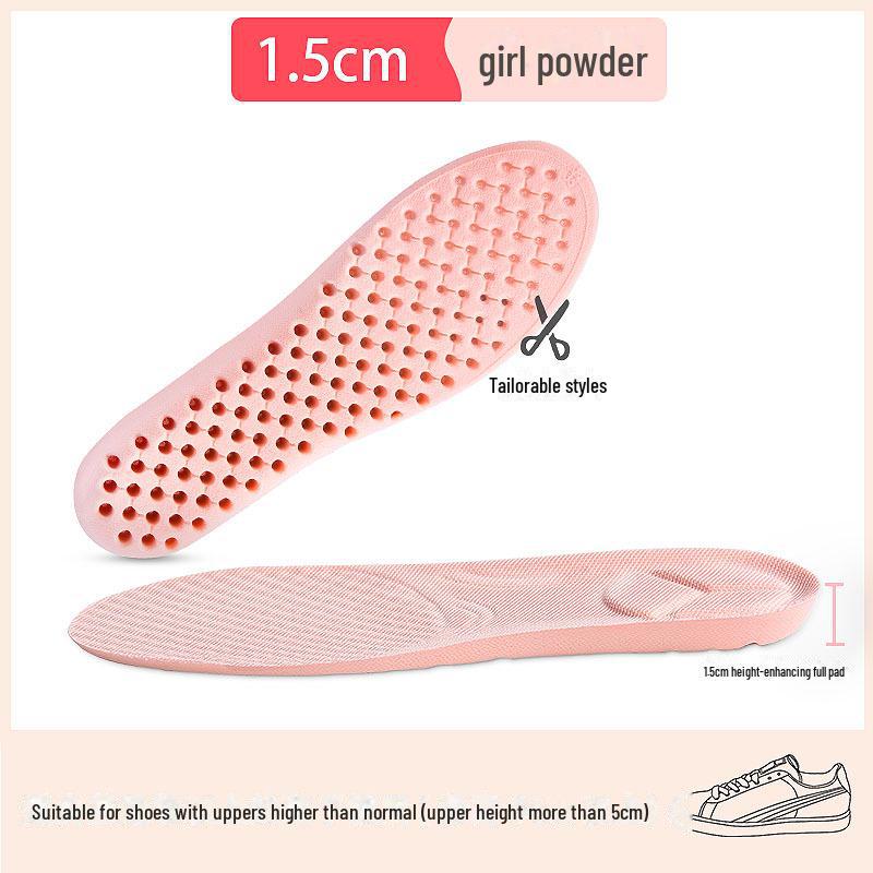 Стельки, увеличивающие рост: Мягкие, дышащие, амортизирующие подошвы для мужчин и женщин, идеально подходят для занятий спортом и зимнего использования
