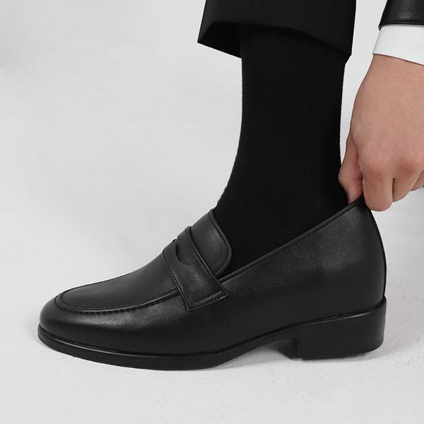 Pascologen MS2104-BK Пенни-лоферы Bronx с U-образным вырезом, черный [250~280 мм]-MS2104-BK