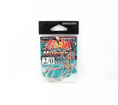 Decoy Worm 31 Maki Sasu Hyper Size 2/0, 4 шт. в упаковке (4541)