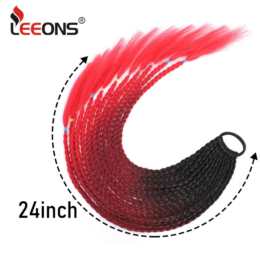 Плетеный хвост с резинкой, черный плетеный хвост ручной работы из термостойкого волокна, шиньоны с конским хвостом для девочек