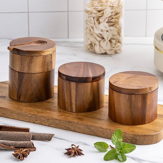 2-слойная солонка и перечница с ложкой, магнитная поворотная крышка, пылезащитная коробка для приправ, вращающийся дизайн, кухонный помощник для сервировки