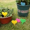 100PCS Heart Shaped Plant Labels Tags Reusable Succulent Signage  Garden Flower Pots
