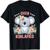Милая Пастельная Цветная Забавная Футболка с Коалой 'Over Koalafied'