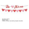 Баннер на День святого Валентина, романтический Be Mine, баннер в форме сердца, привлекательный подвесной флаг для украшения вечеринки