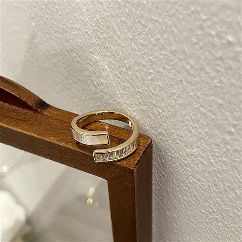 Ретро романтические одинаковые кольца с глазурью золотого цвета, открытые кольца для женщин, ювелирные изделия