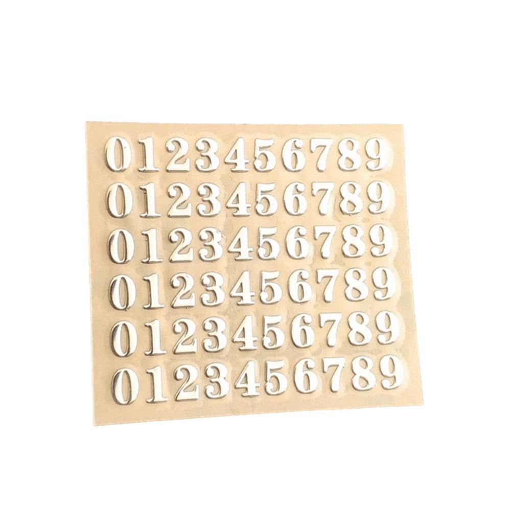 1PC Gold Sliver Epoxy Filling Sticker 3mm Thickness Alphabet Letters Stickers Resin Mold Decoration