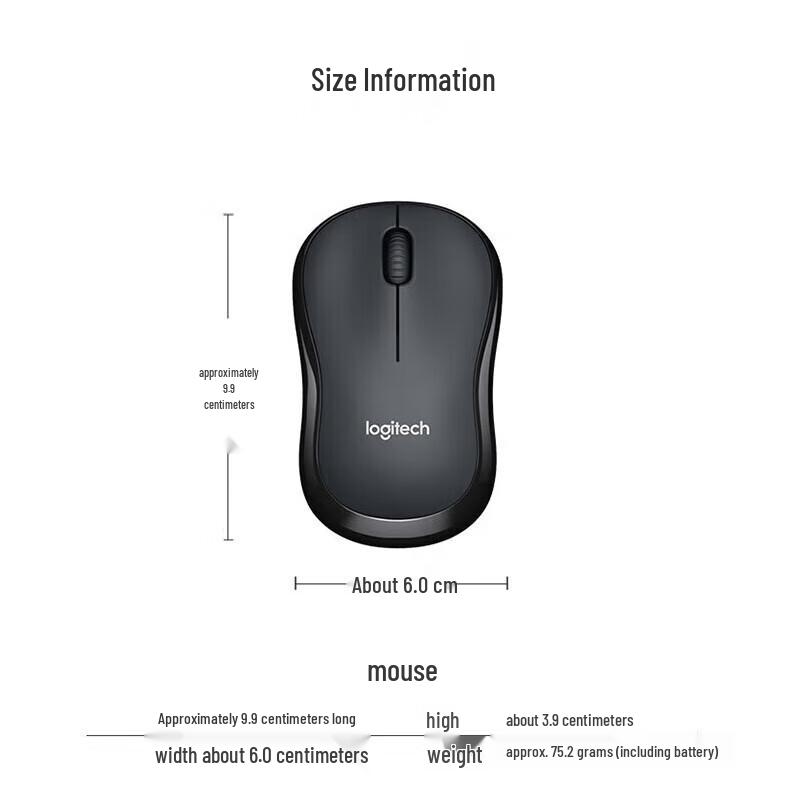 Logitech M240 Silent Wireless Bluetooth Mouse with Logi Bolt Receiver