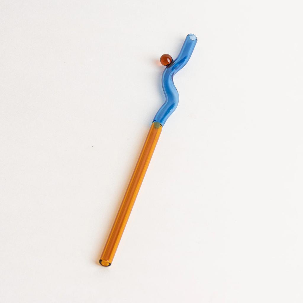 Nordic Glass Straw Lovely Coffee Mixing Twsiting Straws Reusable Dinking Juice Stirring Reusable Straw