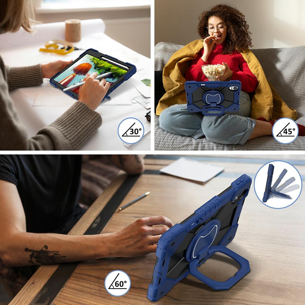 Для Huawei MatePad Air (2024) Чехол Силикон+ПК Подставка Чехол для планшета