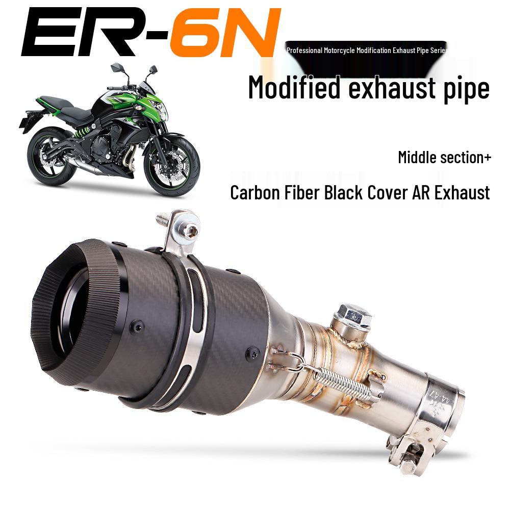 Kawasaki ER6N/ER6F/Ninja 650/Versys 650 Non-Destructive Mid-Section Hex Exhaust