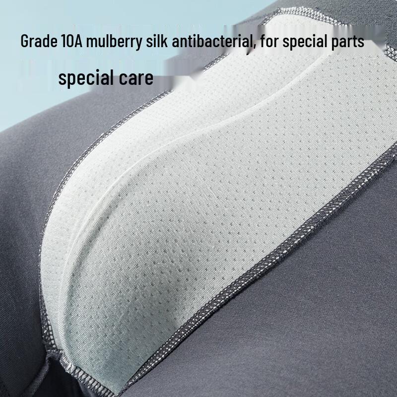 MIIOW Мужские боксеры-брифы из модала, хлопка и шелка, антибактериальные, 4 штуки