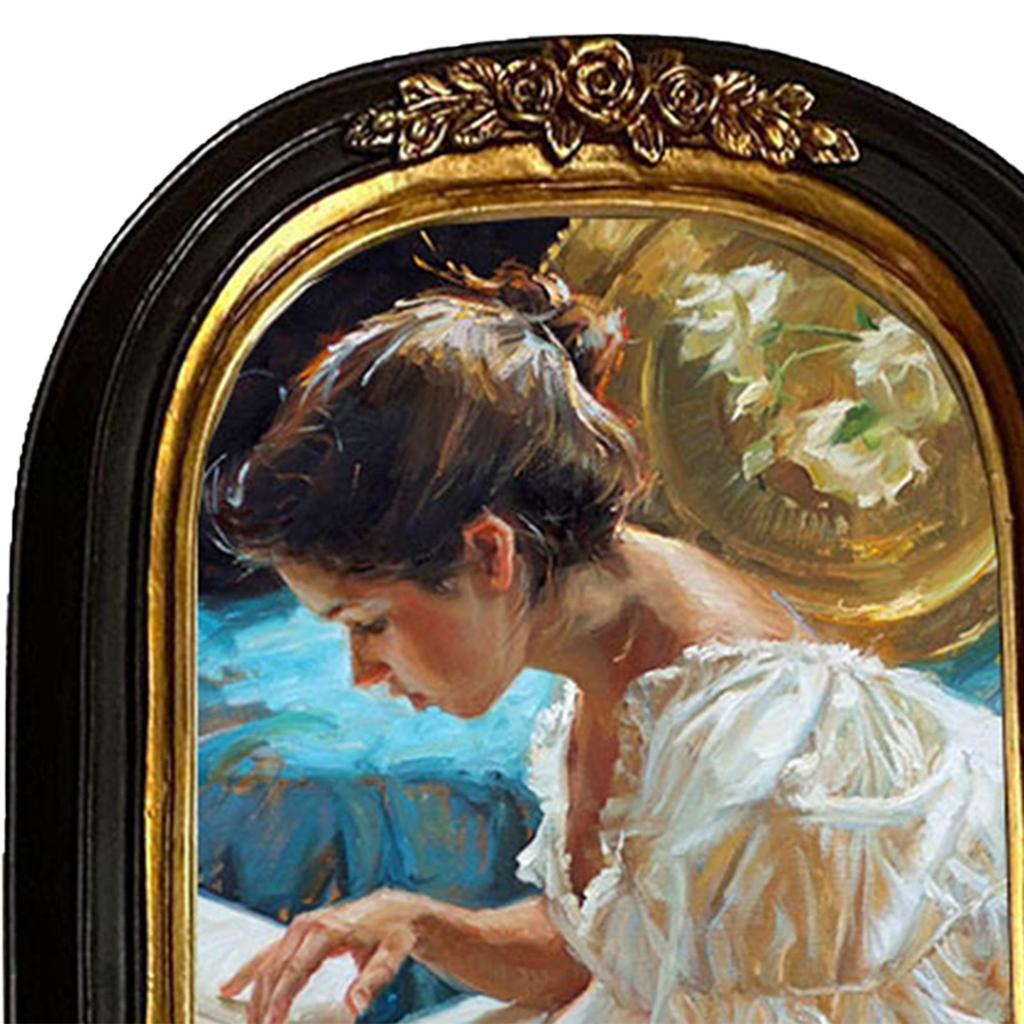 Polyresin Picture Display Frame Wall Hanging Old Fashioned Elegant Gift Accessories Outer Frame 17Cmx24cm Photo Gallery Art