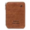RFID Passport and Ticket Holder with Zipper - Unisex Travel Document Organizer