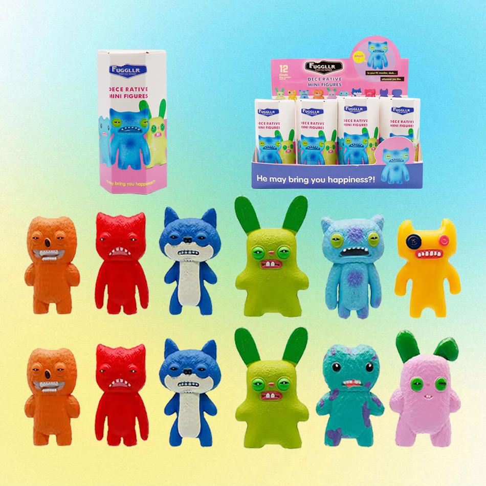 12 шт. Оригинальные Фигурки Fuggler Игрушки Коробка Смешные Злые Зубастые Монстры Фигурка Действия Коллекционная Модель Кукла Подарок Ребенок
