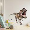 Мультяшные наклейки на стену с динозавром Ти-Рексом для детской комнаты, детского сада, домашнего декора стен, самоклеящиеся