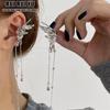 QQs New Angel Wing Ear Clip Butterfly Ear Cuff Long Tassel Earrings Without Piercing Earring Fashion Jewelry Gifts