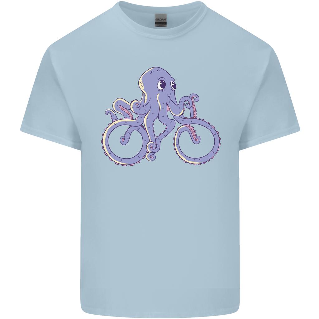 A Cycling Octopus Funny Cyclist Bicycle Unisexs Light Cotton TShirt