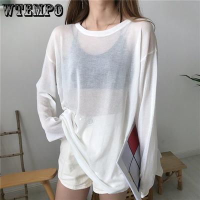 Свободная и дышащая рубашка большого размера с кондиционером. Тонкая и удобная легкая футболка с длинными рукавами. Летняя солнцезащитная куртка.