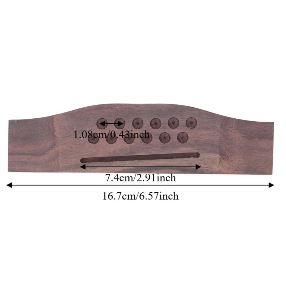 Rosewood Acoustic Guitar Bridge Wood Color Guitar Parts 12 String Acoustic Guitars