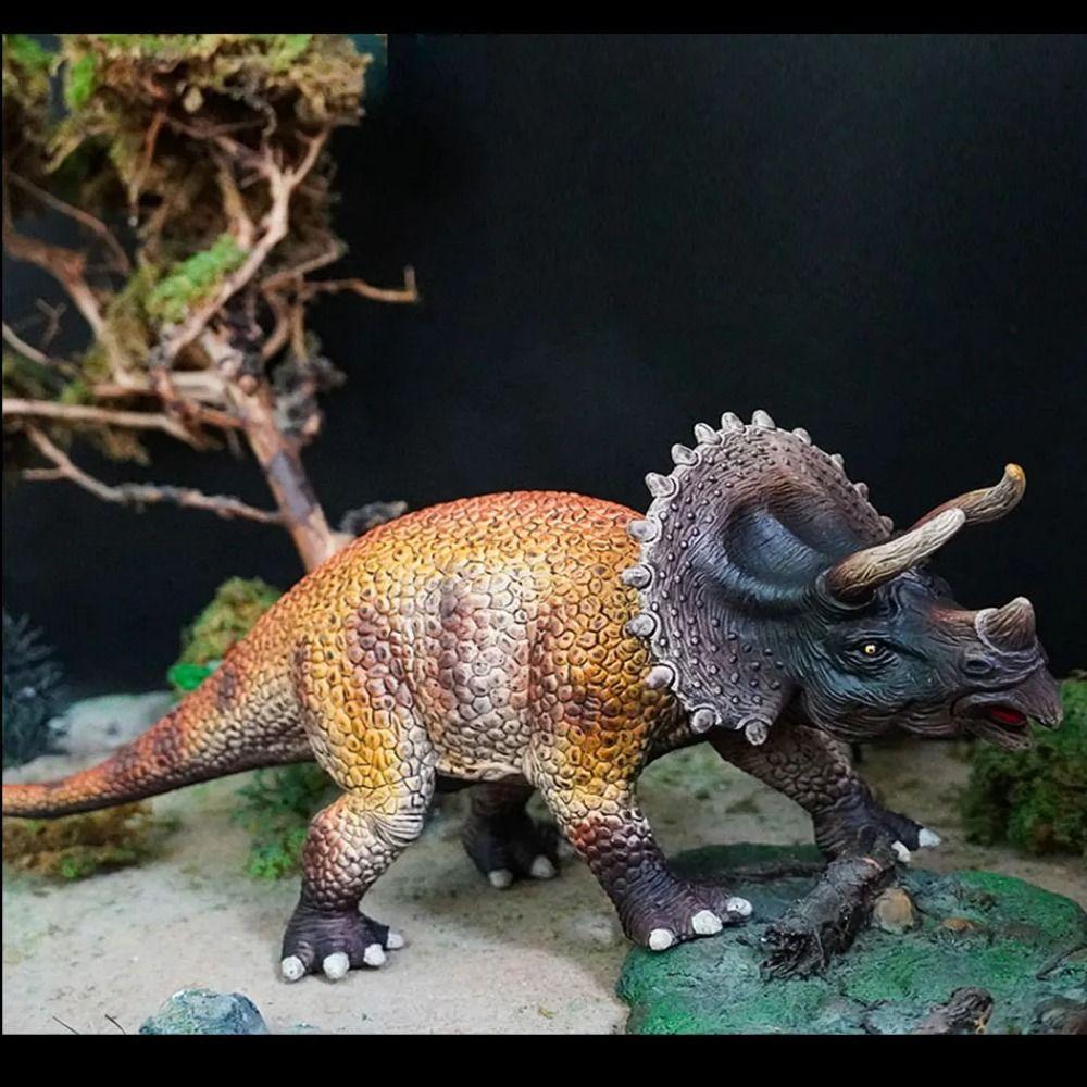 Rubber Dinosaur Model Multiple Sizes Dinosaur Action Figures Tyrannosaurus Scene Decoration