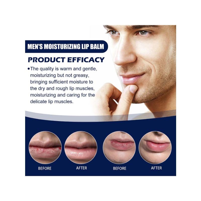 Men's Lip Balm Long Lasting Moisture Removes Dead Skin Lighten Lip for Men's Lips Skin Care Cream