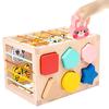 Wooden Shape Animal Color Blocks For Kids Diy Assembly Educational For Cognitive