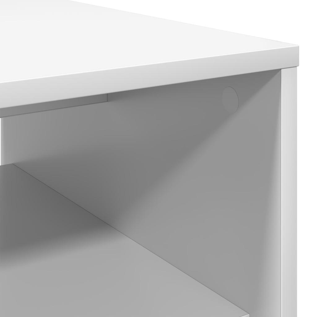 White Coffee Table 80 x 50 x 40 cm Particleboard