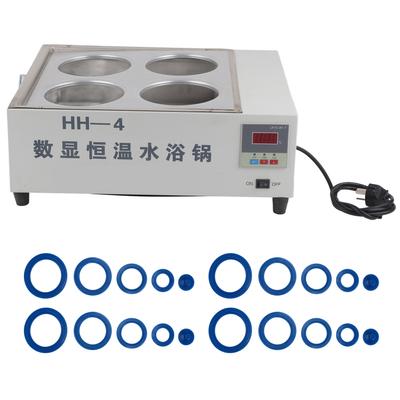 А?4 800 Вт цифровой термостат водяная баня 4 отверстия нержавеющая сталь лабораторная водяная баня