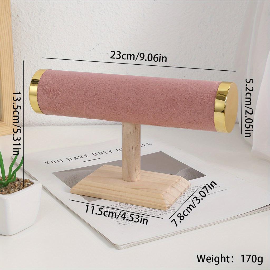 Jewelry Bracelet Display Stand Vertical T Bar Tower Organizer for Hair Band Home Organization Scrunchies Desktop Showcase