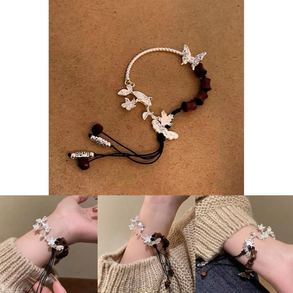 Кулон Бабочка Экзотический Браслет Ручной Работы из Сплава с Этническим Колоритом для Женщин