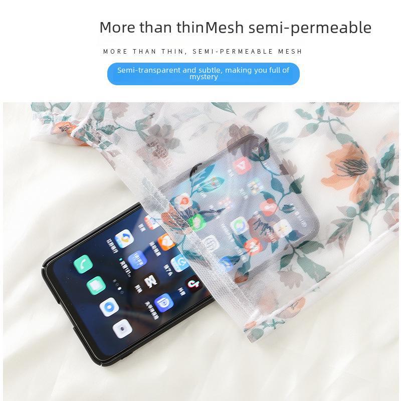 Мужские ультратонкие прозрачные сетчатые боксеры-шорты — сексуальные, дышащие, с летним принтом