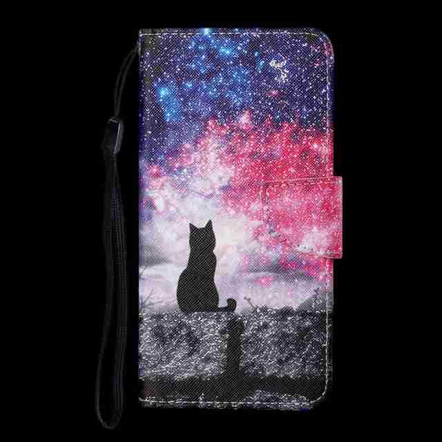 Кожаный чехол для Iphone 12 13 Pro Max, флип-кошелек, держатель для карт, модный чехол для телефонной книги с мультяшной росписью 12pro 13pro