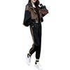 FiveFive Women's Tracksuit Korean Elegant Hoodie Zipper Jacket Coat Sport Pants Two Piece Suit Spring Autumn Matching Set