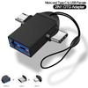 Адаптер OTG 2-в-1 USB Type C Micro USB Android Конвертер для мобильного телефона U-диск Планшет OTG Разъем USB 3,0 OTG для Xiaomi Huawei Samsung