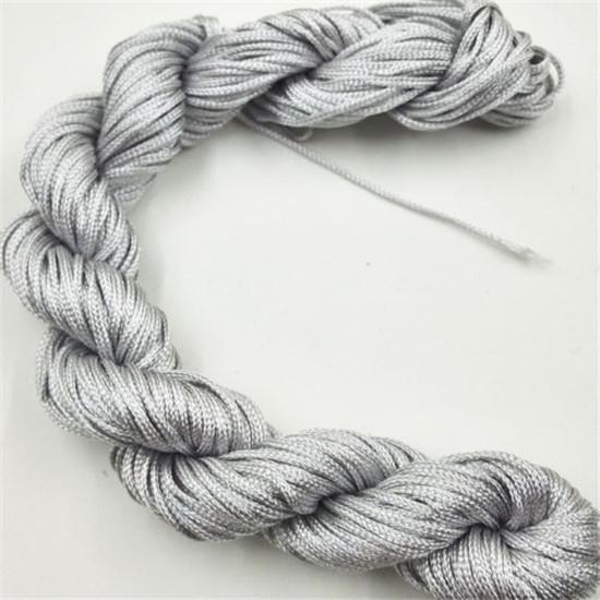 1 мм * 26 м китайский узел браслет нить плетеная веревка DIY нейлоновая веревка красочная нить атласный шнур плетеная веревка полый полиэстер плетеный браслет из пряжи