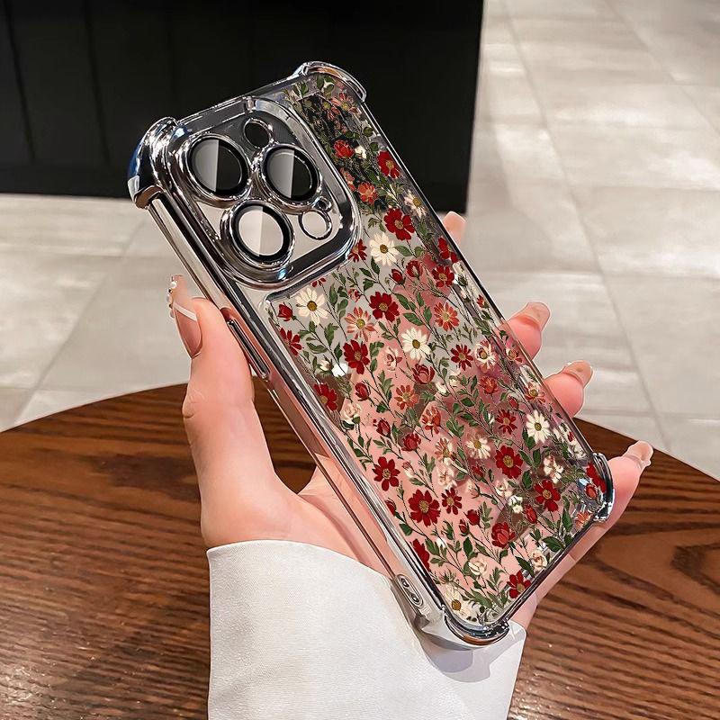 Чехол для телефона Xiaomi Note 15 14 13 Pro Plus 5G 12 11 11S 4G Redmi 15C 15 14C 12C 10C Покрытие Милый Прозрачный Ромашка Ударопрочный Чехол