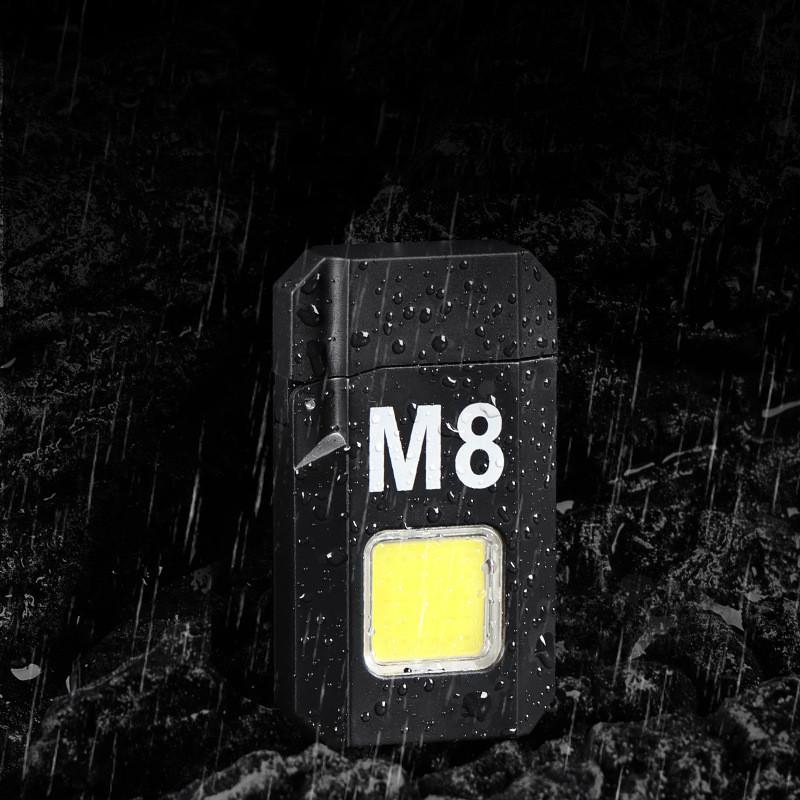 COB Рабочий свет с аккумулятором Электрическая зажигалка 4 режима Перезаряжаемый Высокий люмен Портативный Светодиодный свет для Кемпинга Пешего туризма Бега Лампа